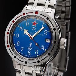 Vostok Komandirskie Montre de Plongée 200m Automatique 2416b/420289 Russe Montre