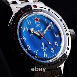 Vostok Komandirskie Montre de Plongée 200m Automatique 2416b/420289 Russe Montre