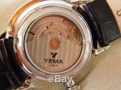 Yema 1948 Automatique Reserve De Marche Mouvement De Manufacture Acier Inox