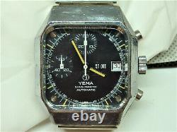 Yema Montre Chronographe Automatique Valjoux 7754 Vintage Watch Orologio Reloj