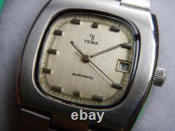 Yema Télévision Automatique Fe 3611 Années 70 Toute Acier Révisée Garantie 2 Ans Yema Télévision Automatique Fe 3611 Années 70 Toute Acier Révisée Garantie 2 Ans